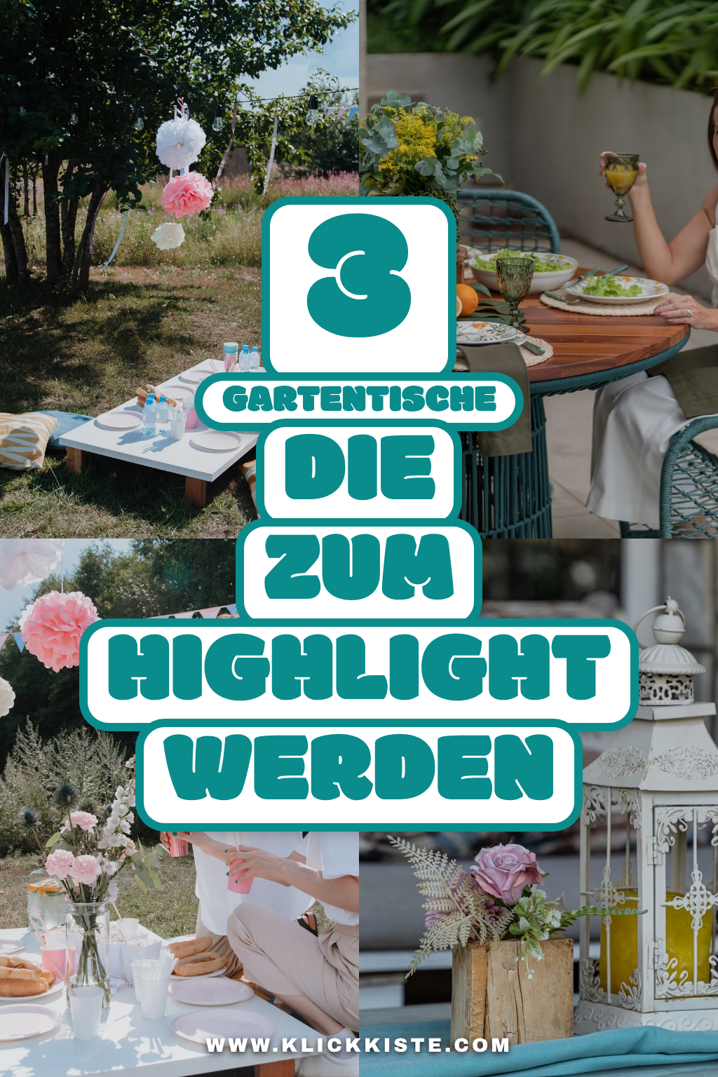 Pinterest Pin So wird dein Gartentisch zum Highlight