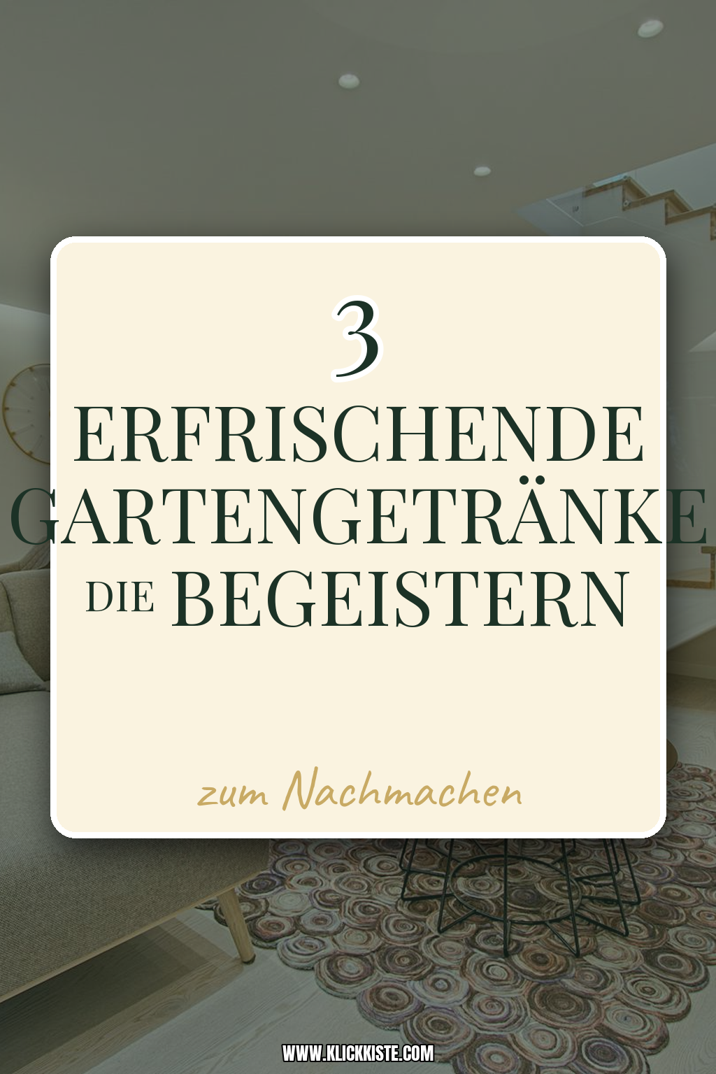 Pinterest Pin Verwandele deine Terrasse mit diesen Getränken