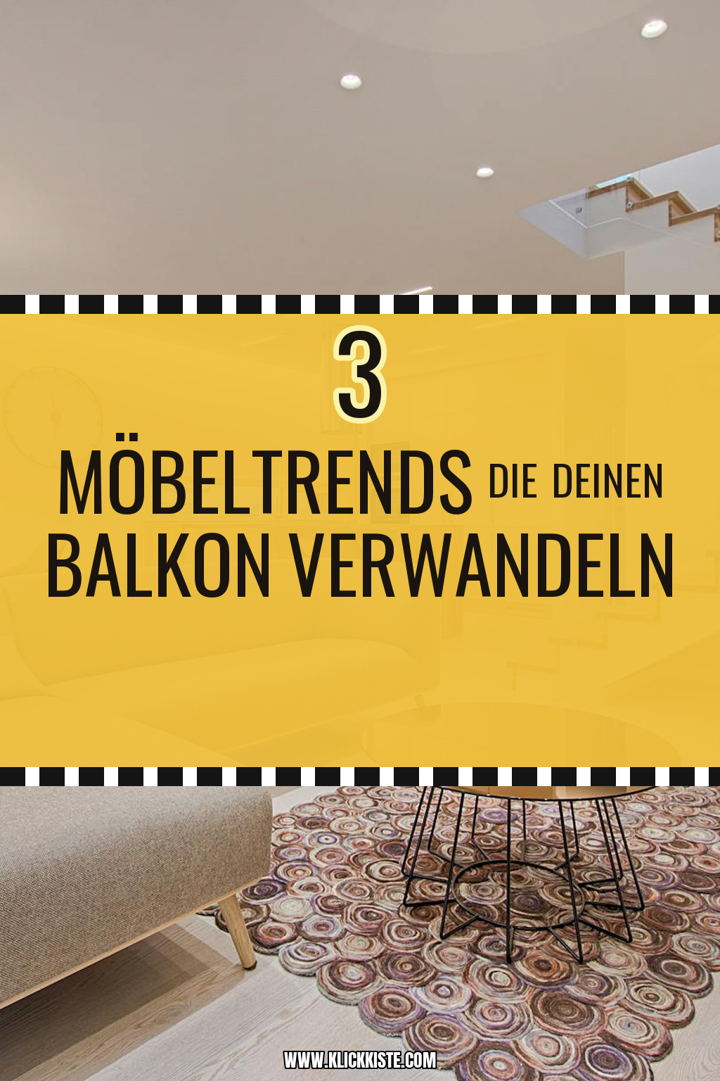 Pinterest Pin Diese Möbeltrends machen deinen Balkon zur Wohlfühloase