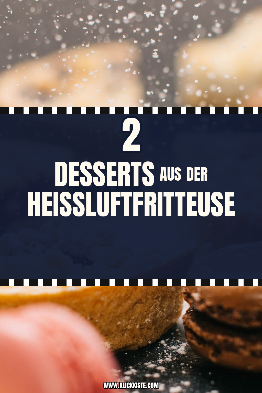 Pinterest Pin Desserts aus der Heißluftfritteuse