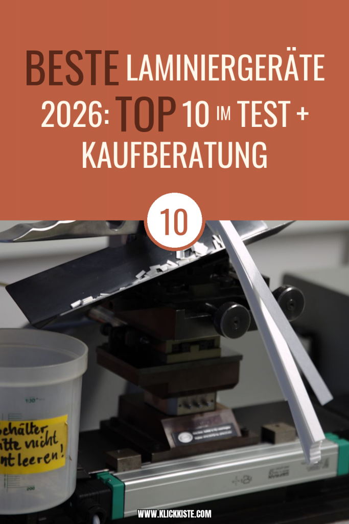 Beste Laminiergeräte 2026: Top 10 im Test + Kaufberatung