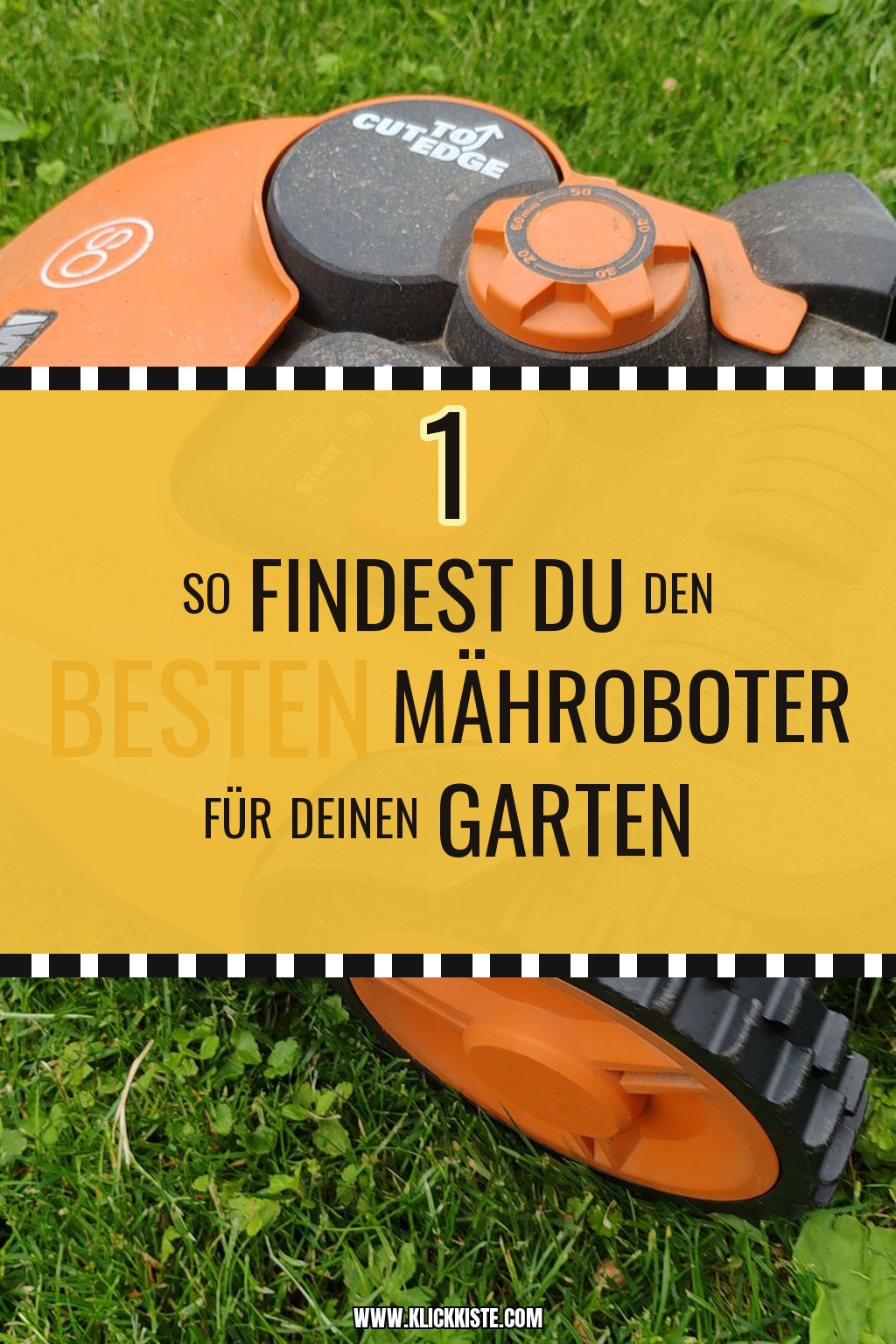 Pinterest Pin So findest du den besten Mähroboter für deinen Garten