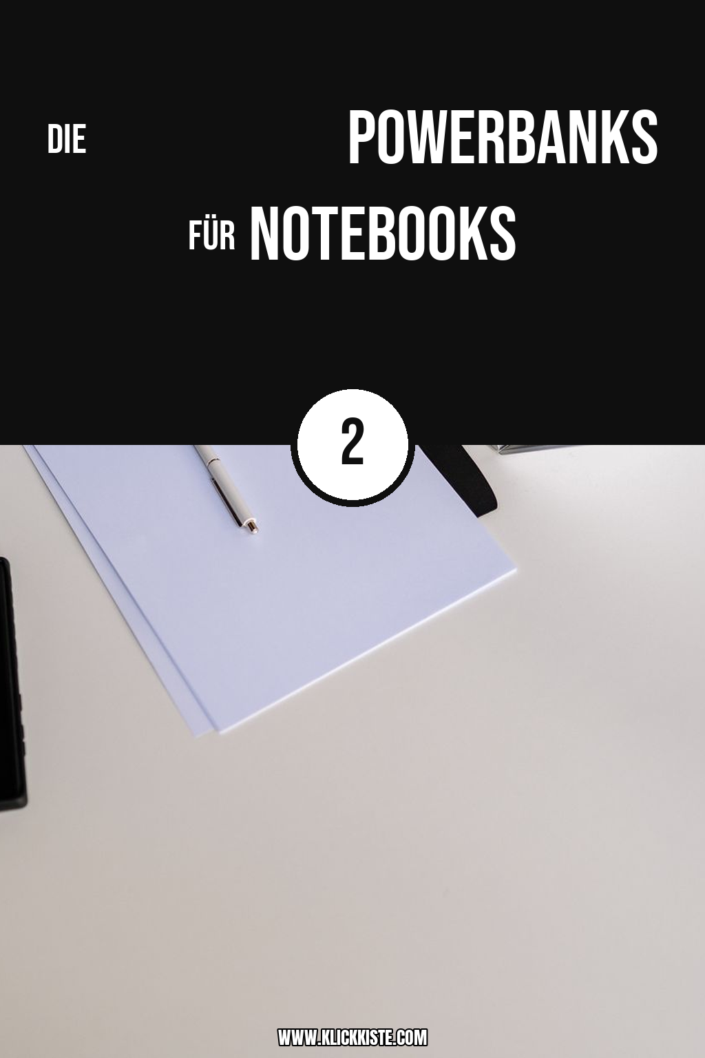 Pinterest Pin Die besten Powerbanks für Notebooks