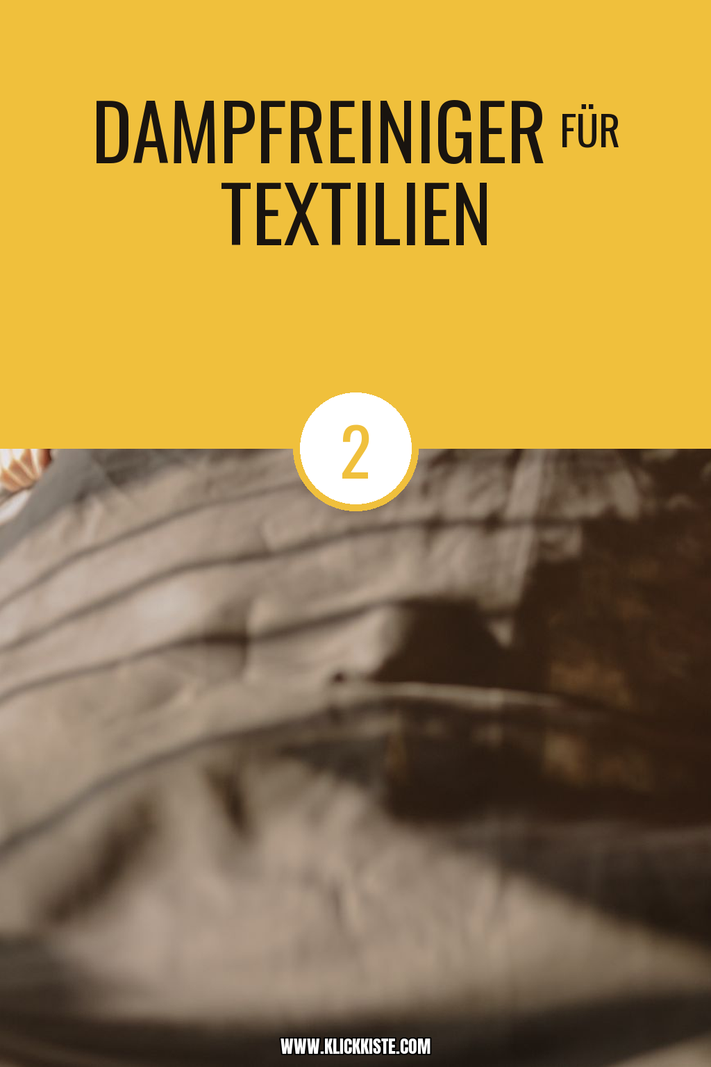 Pinterest Pin Dampfreiniger für Textilien