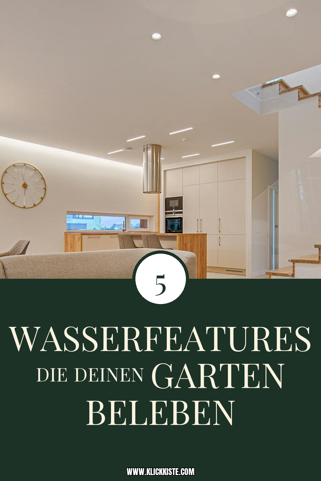 Pinterest Pin So verwandelst du deinen Garten mit Wasserfeatures