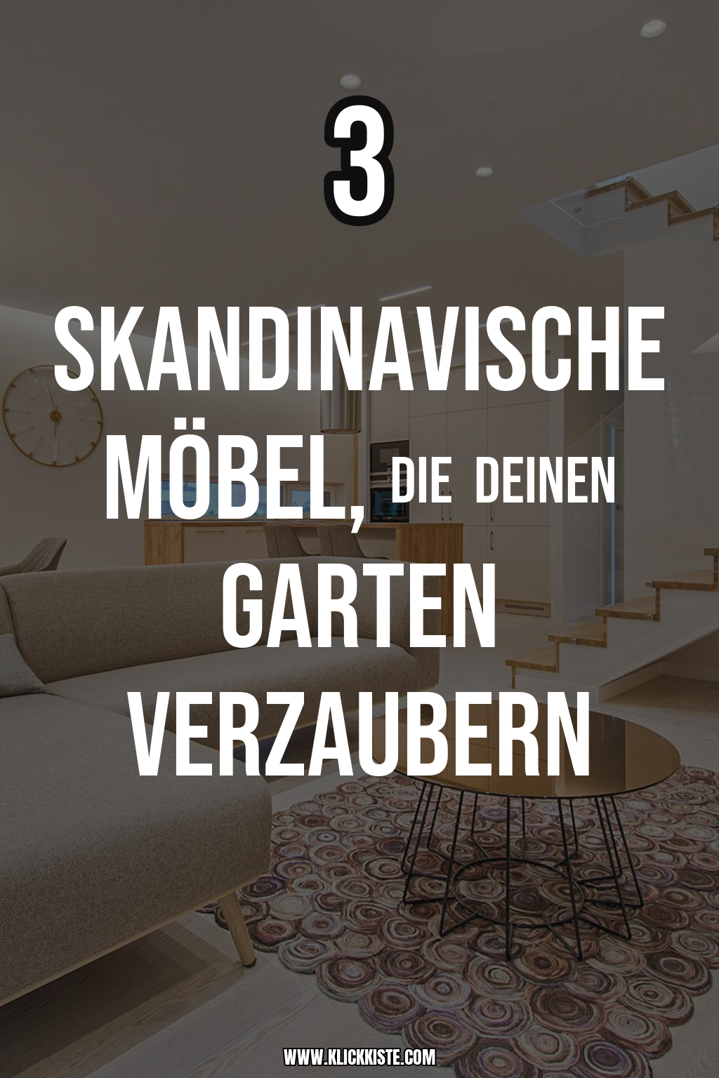Pinterest Pin Verwandle deinen Garten mit skandinavischen Möbeln