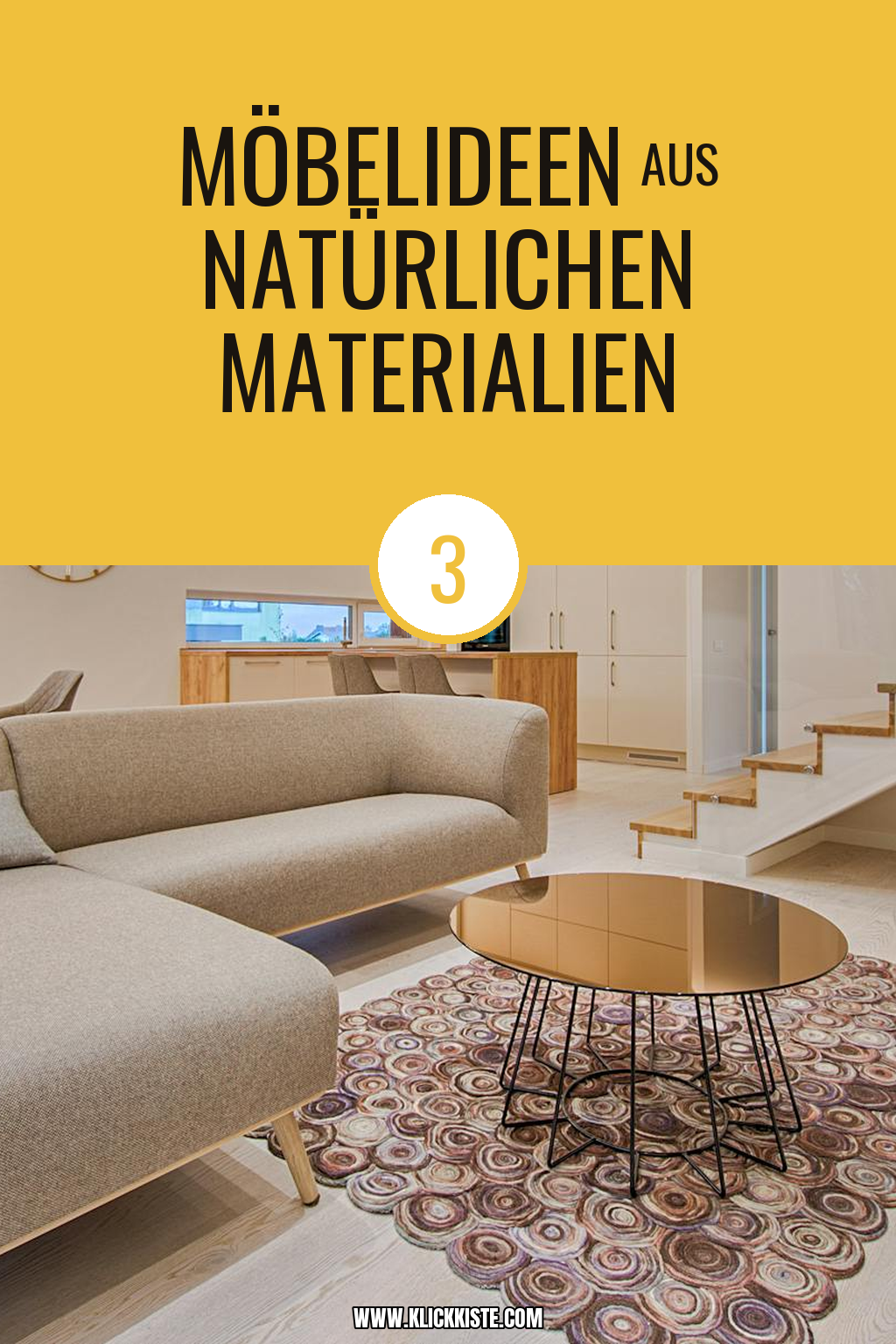 Pinterest Pin Natürliche Materialien für skandinavische Gartenmöbel