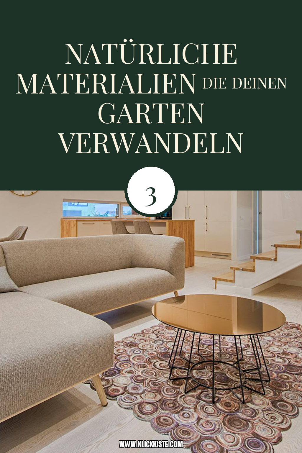 Pinterest Pin Natürliche Materialien bringen skandinavische Gemütlichkeit
