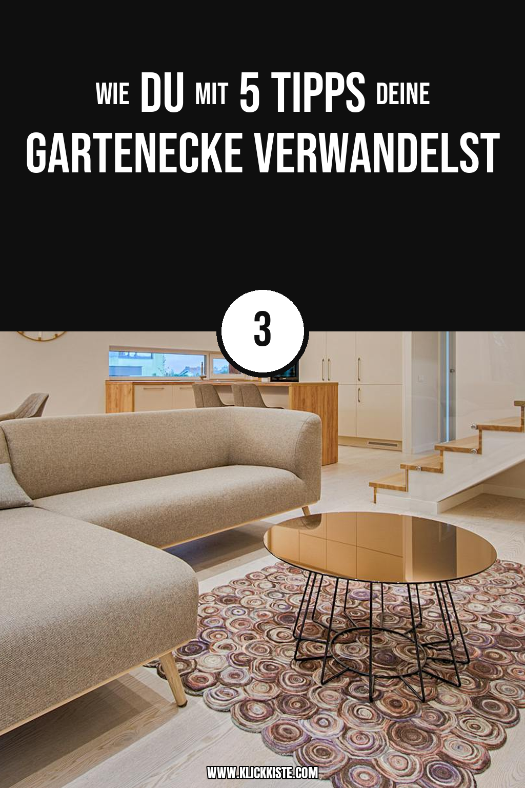 Pinterest Pin So gestaltest du eine gemütliche Gartenecke mit wenig Aufwand