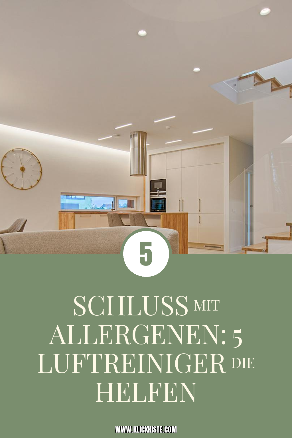 Pinterest Pin Wie du mit 5 Luftreinigern Allergene bekämpfst