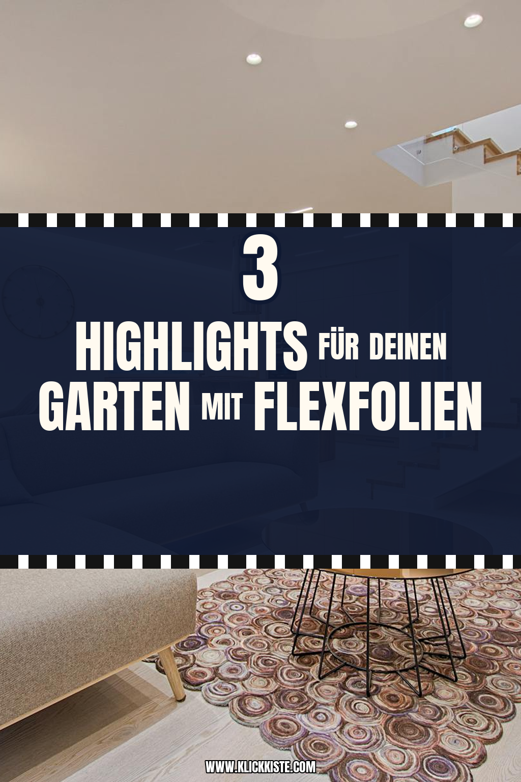 Pinterest Pin Schluss mit Langeweile: Flexfolien als Garten-Highlights