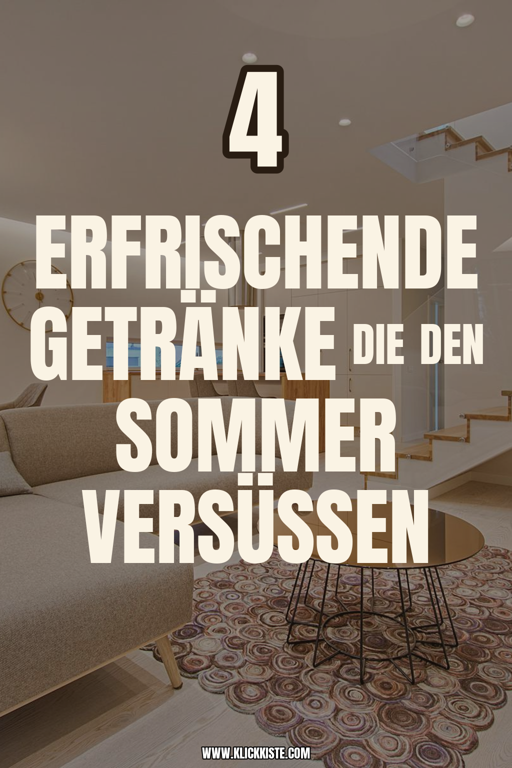 Pinterest Pin Erfrischende Getränke für deine Boho-Oase