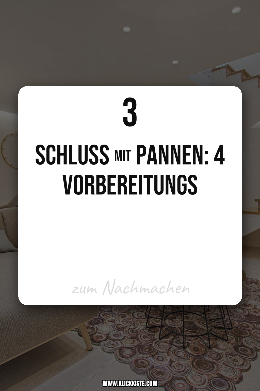 Pinterest Pin Vermeide peinliche Pannen mit der richtigen Vorbereitung