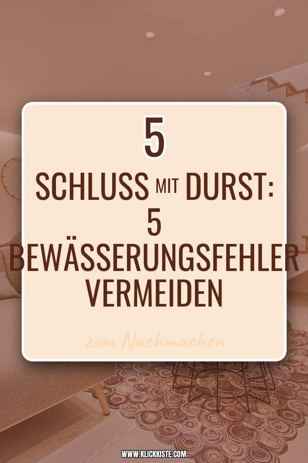 Pinterest Pin Diese 5 Bewässerungsfehler ruinieren deinen Garten