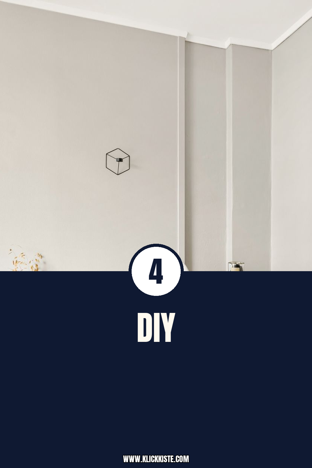 DIY-minimalistische Wanddeko: 4 einfache + stilvolle Ideen