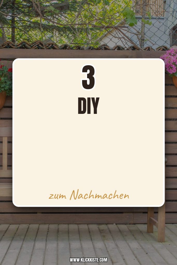 DIY-Upcycling für den Balkon: 3 kreative Ideen für Außenbereiche