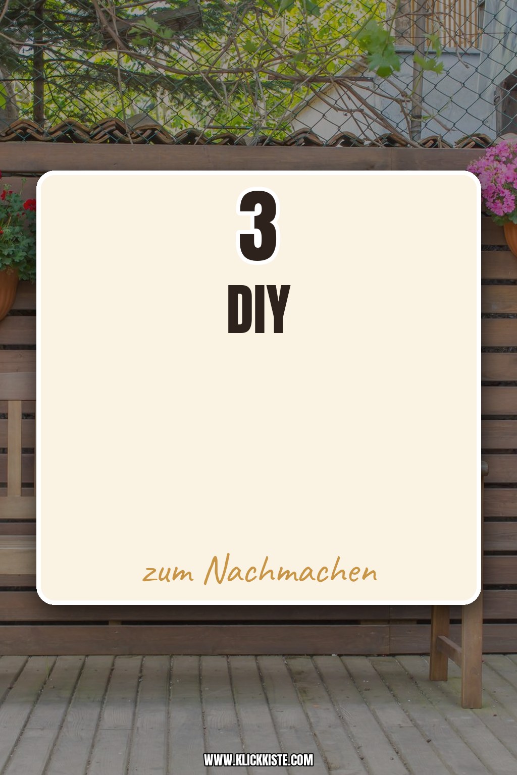 DIY-Upcycling für den Balkon: 3 kreative Ideen für Außenbereiche