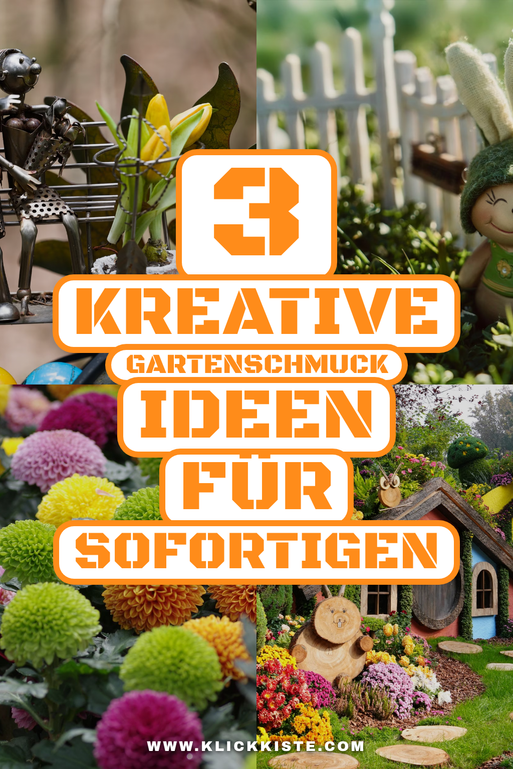Pinterest Pin Welcher Gartenschmuck verleiht deinem Außenbereich Persönlichkeit?