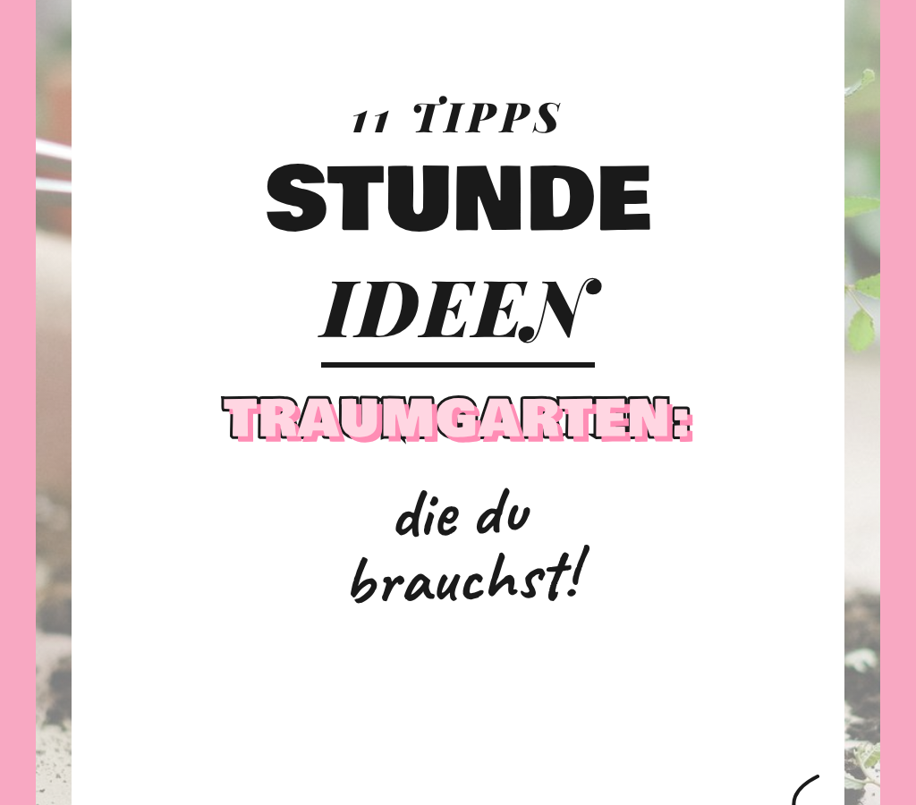 In 11 Stunde zum Traumgarten: 11 kreative Schritte