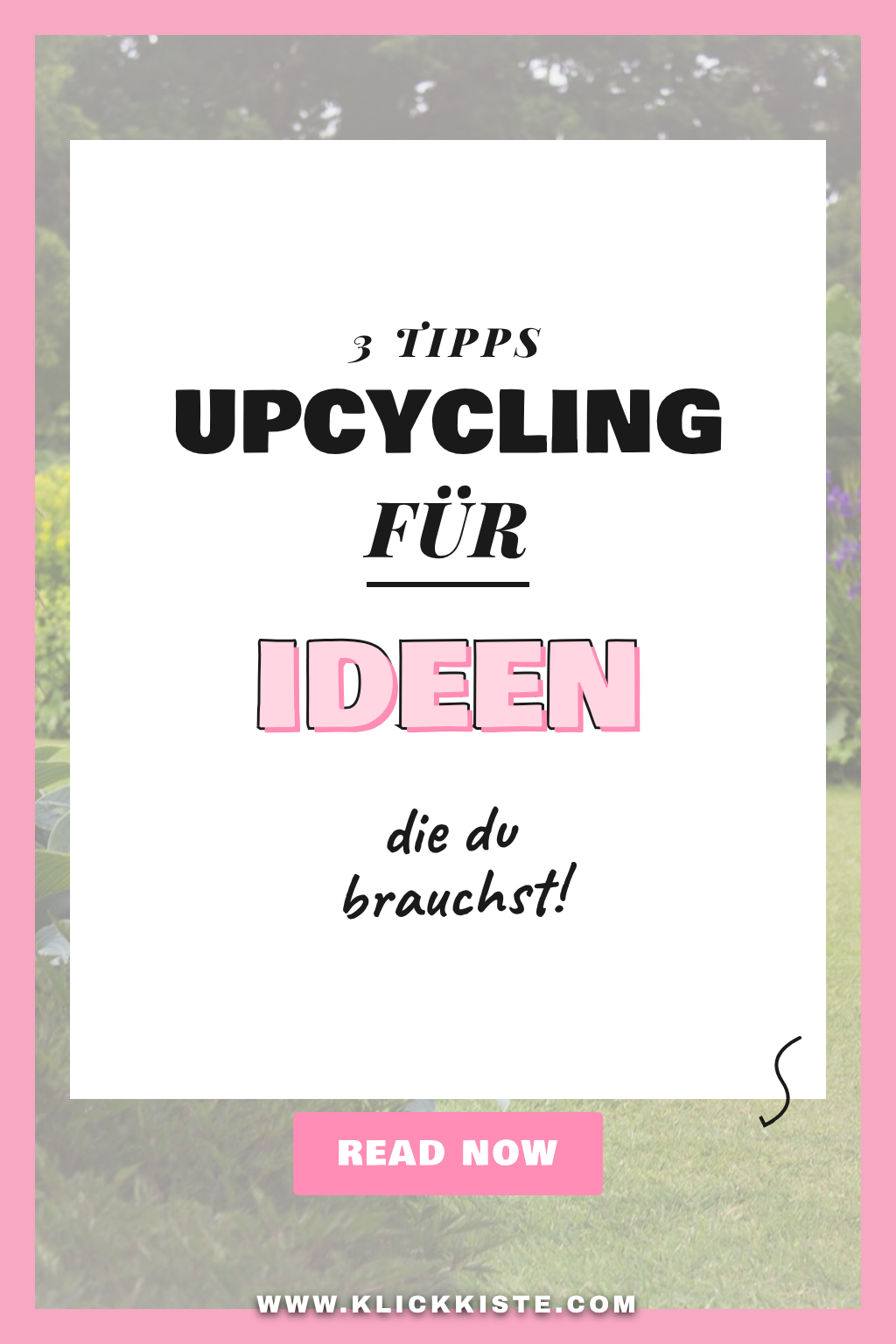 Pinterest Pin So nutzt du Upcycling für deinen Garten