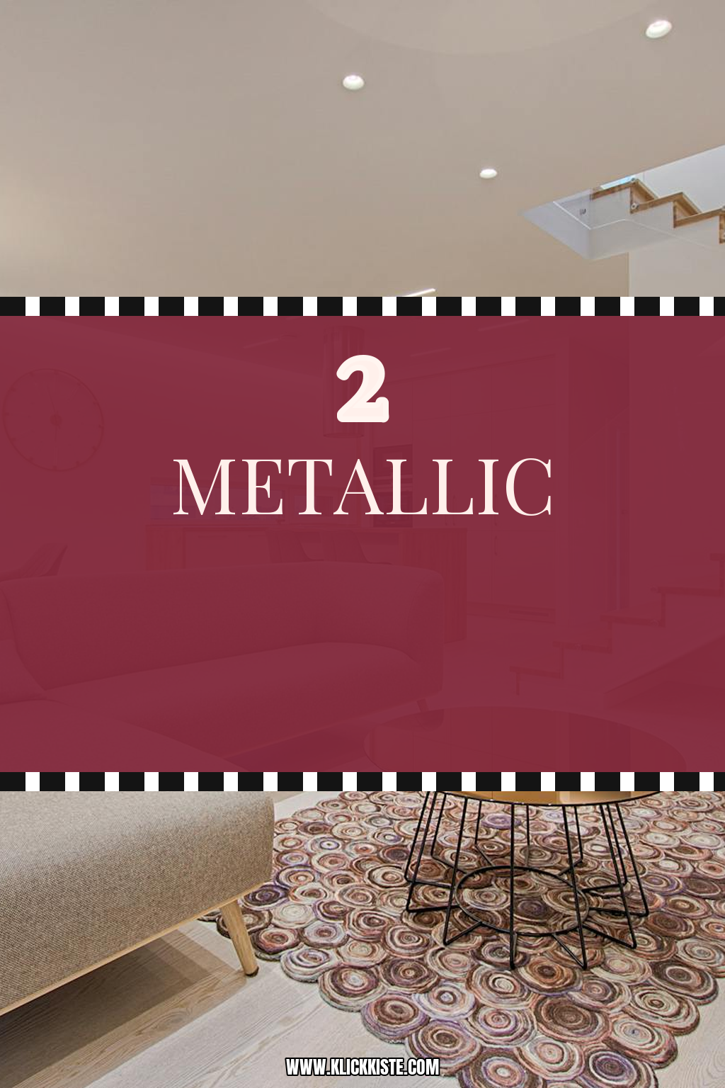 Pinterest Pin Setze Akzente mit Metallic-Tinte für einen Hauch Luxus