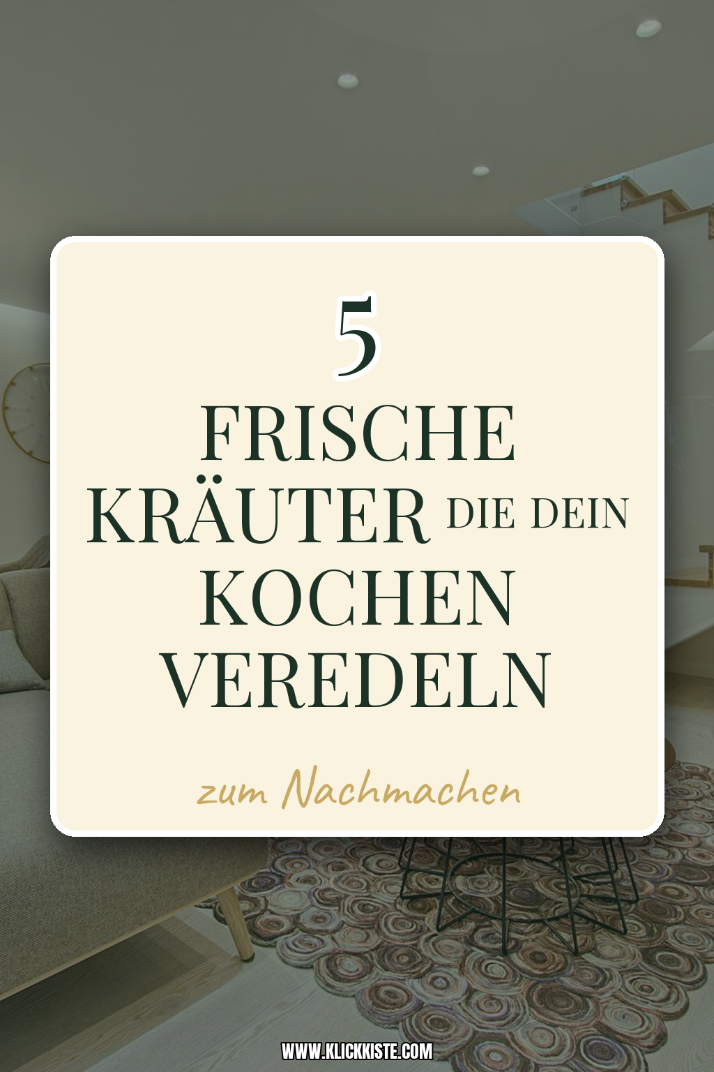 Pinterest Pin Wie du mit Gartenkräutern kulinarisch punkten kannst