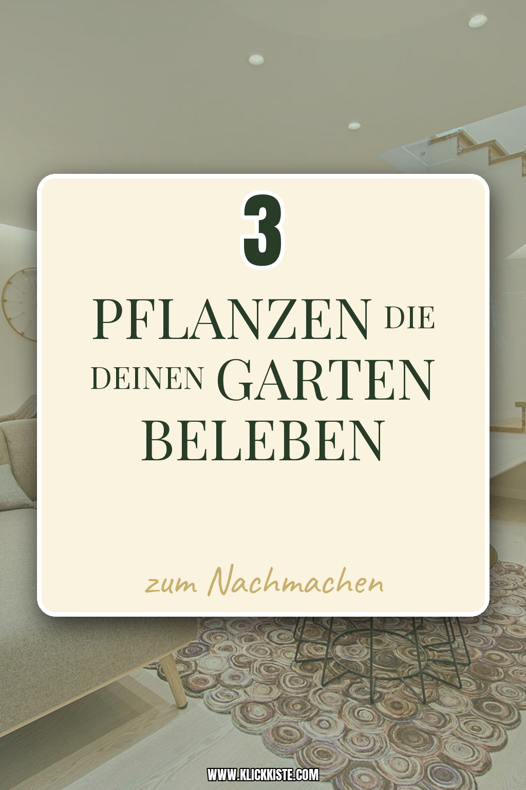 Pinterest Pin Pflanzen und Kräuter für den Cottagecore-Garten