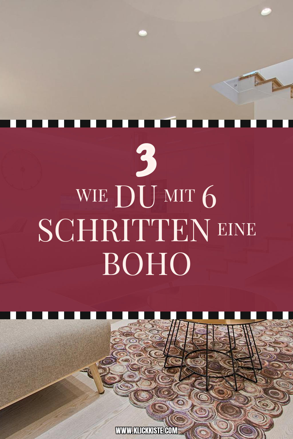 Pinterest Pin Kreiere eine gemütliche Boho-Sitzecke im Garten
