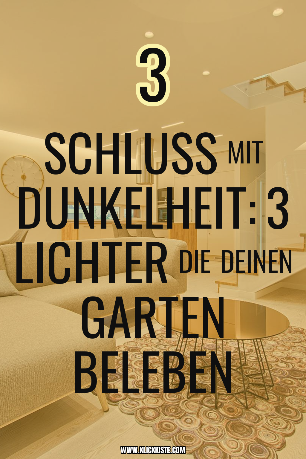 Pinterest Pin Wie du mit Licht deinen Garten verwandelst