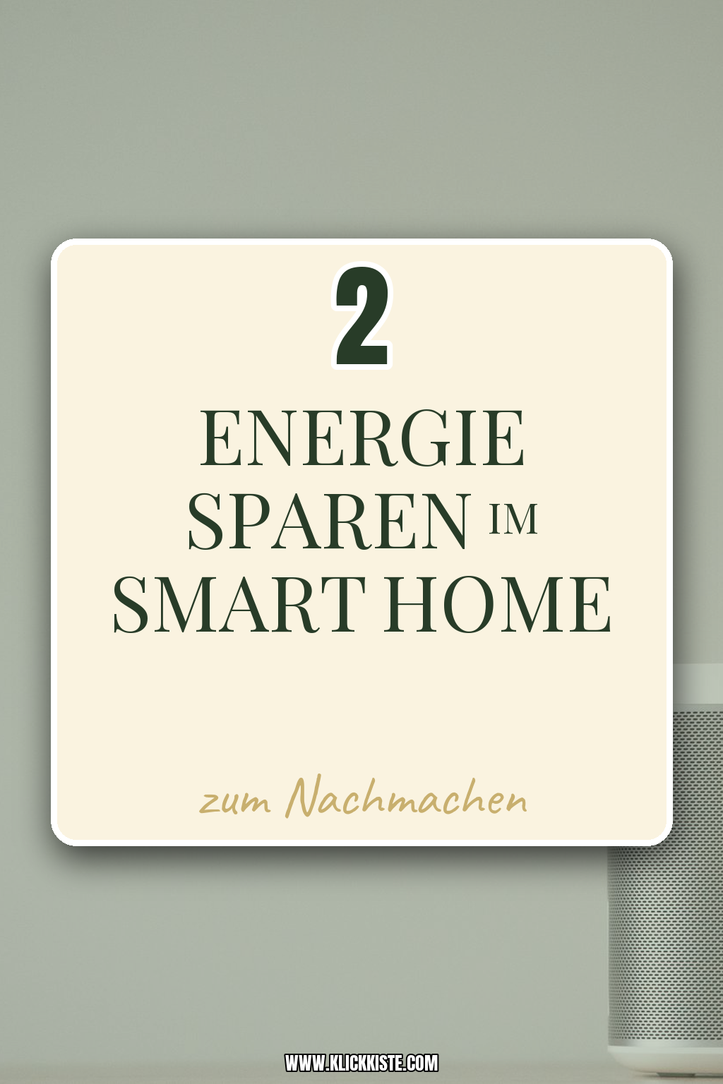 Pinterest Pin Energie sparen im Smart Home