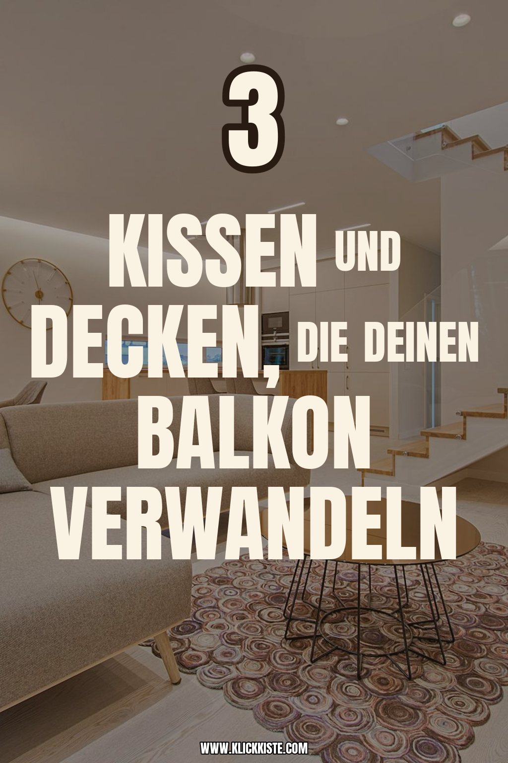 Pinterest Pin Wie du deinen Balkon mit Kissen und Decken verwandelst