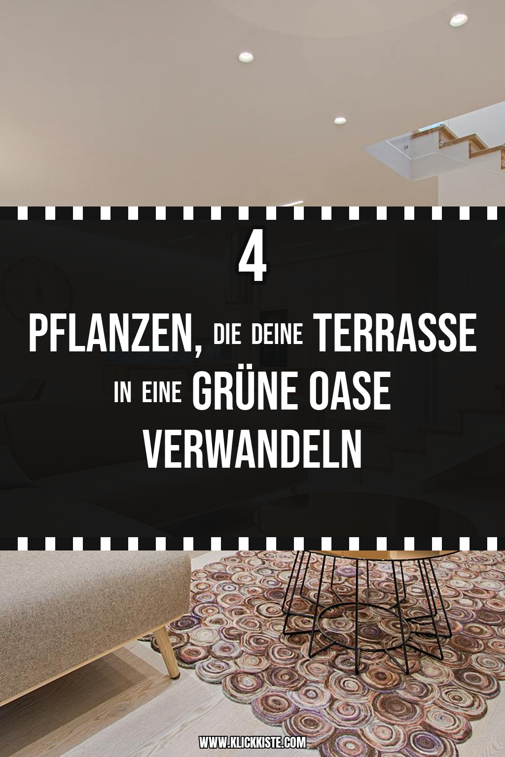 Pinterest Pin Welche Pflanzen machen deine Terrasse zur grünen Oase?