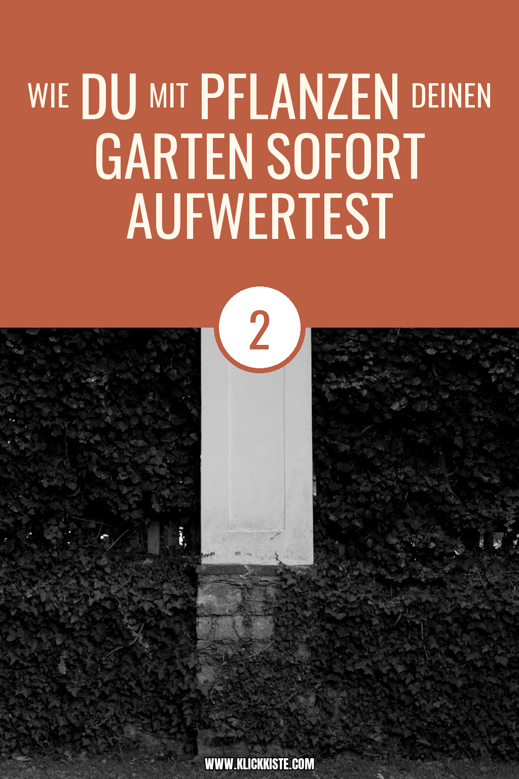 Pinterest Pin Wie du mit Pflanzen deinen Garten sofort aufwertest