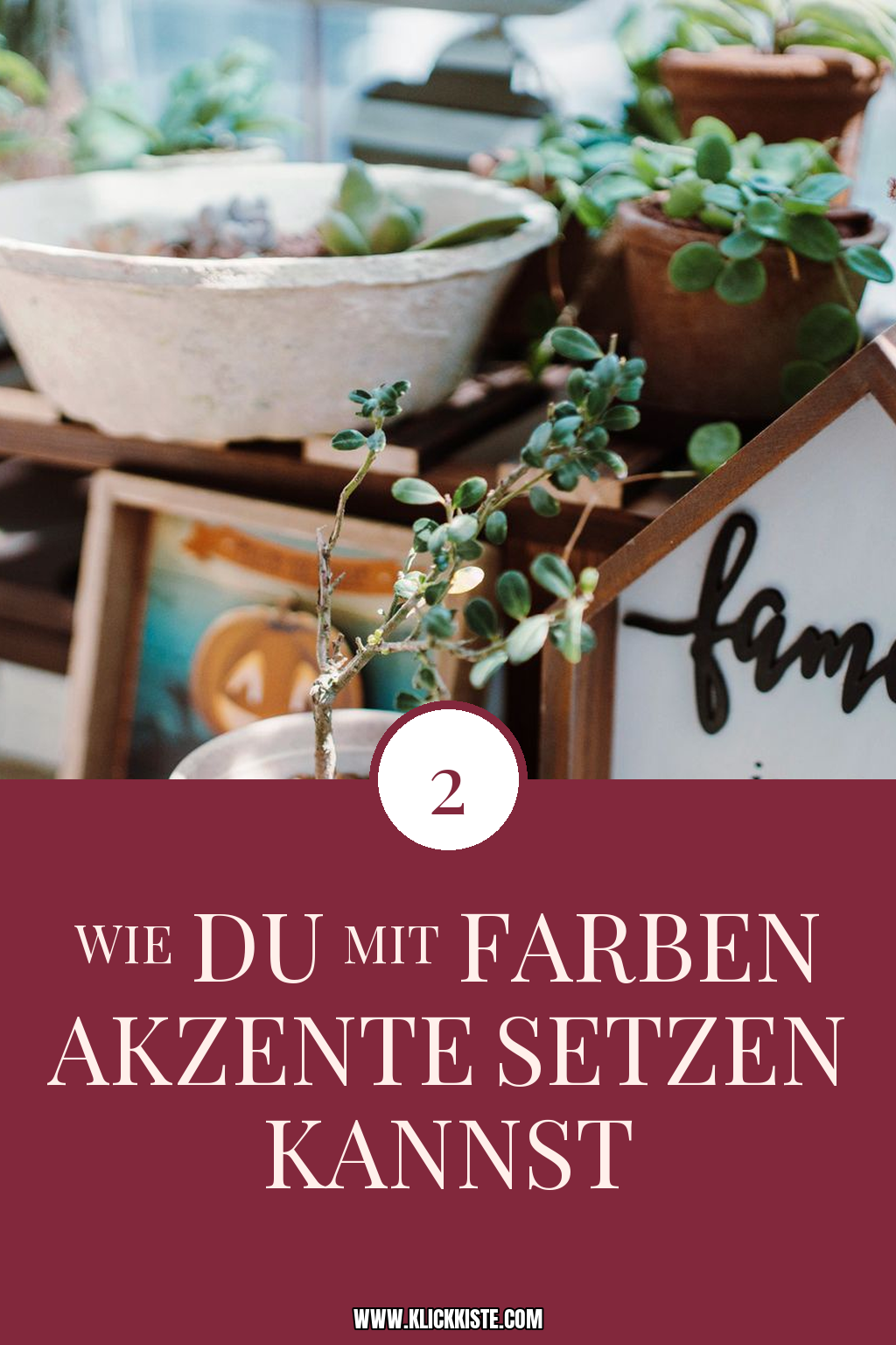 Pinterest Pin Wie du mit Farben Akzente setzen kannst