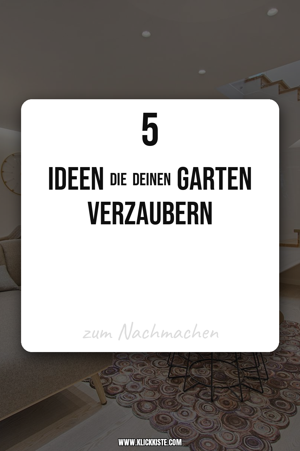 Pinterest Pin So verwandelst du deinen Garten in einen Rückzugsort