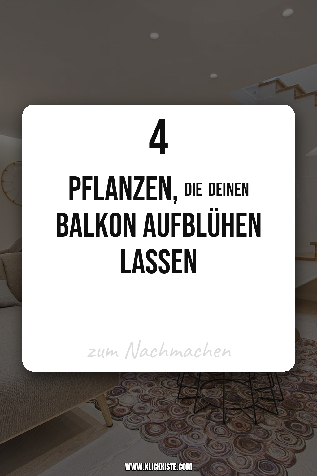 Pinterest Pin Diese Pflanzen bringen frischen Wind auf deinen Balkon