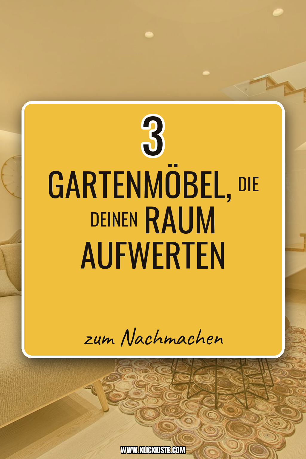 Pinterest Pin Kleine Gartenmöbel, die große Wirkung erzielen
