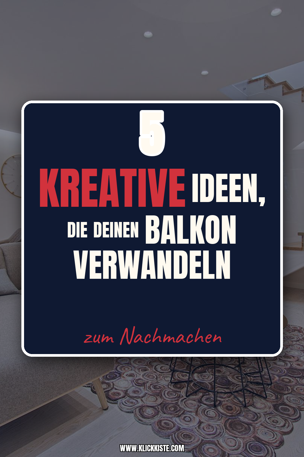 Pinterest Pin So verwandelst du deinen Balkon in ein Boho-Paradies