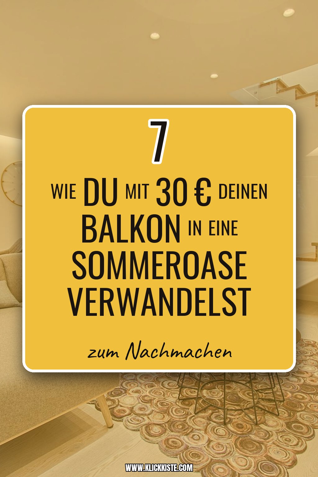Wie du mit 30 € deinen Balkon in eine Sommeroase verwandelst