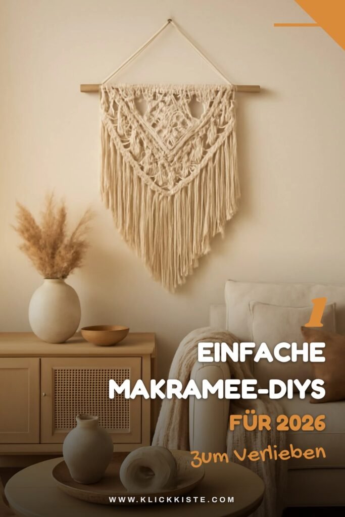 1 einfache Makramee-DIYs für 2026 — Anfänger-freundlich