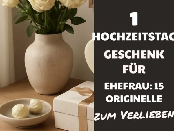 1 Hochzeitstag Geschenk für Ehefrau: 15 originelle Ideen für 2026