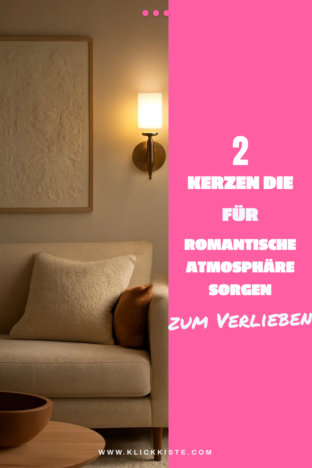 Kerzen für natürliche Beleuchtung