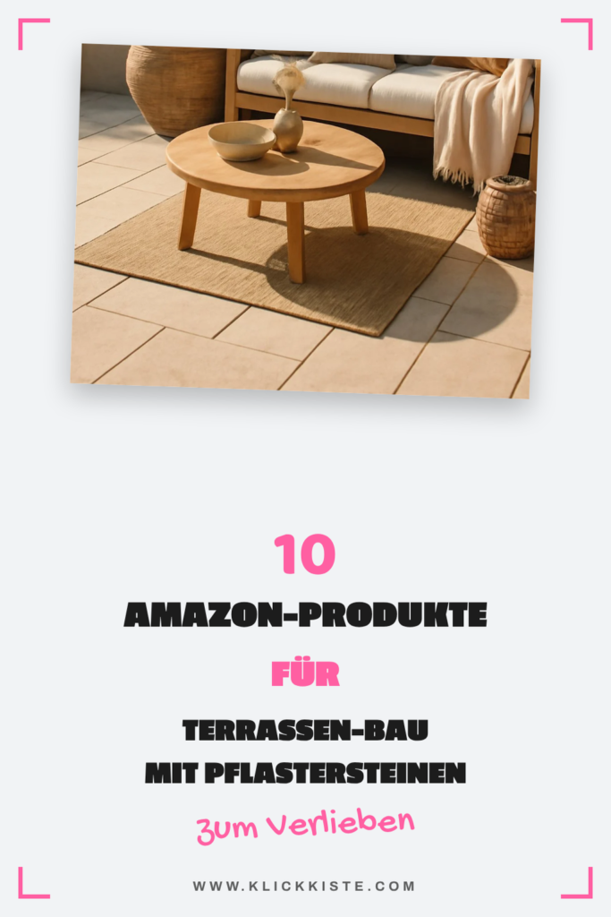 10 Amazon-Produkte für Terrassen-Bau mit Pflastersteinen