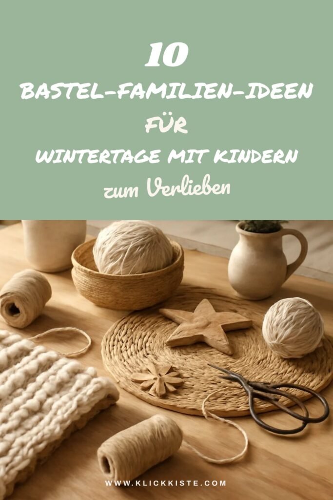 10 Bastel-Familien-Ideen für Wintertage mit Kindern