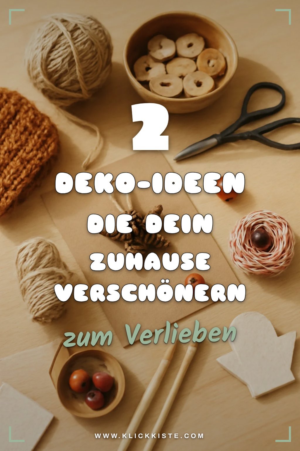 Fantasievolle Winterdekoration für Zuhause