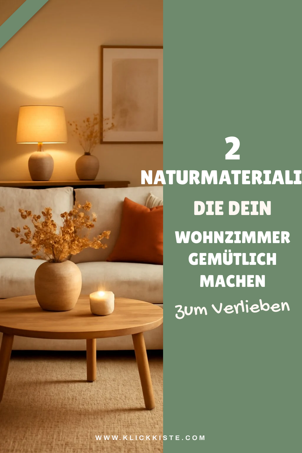 Naturmaterialien für den Herbst