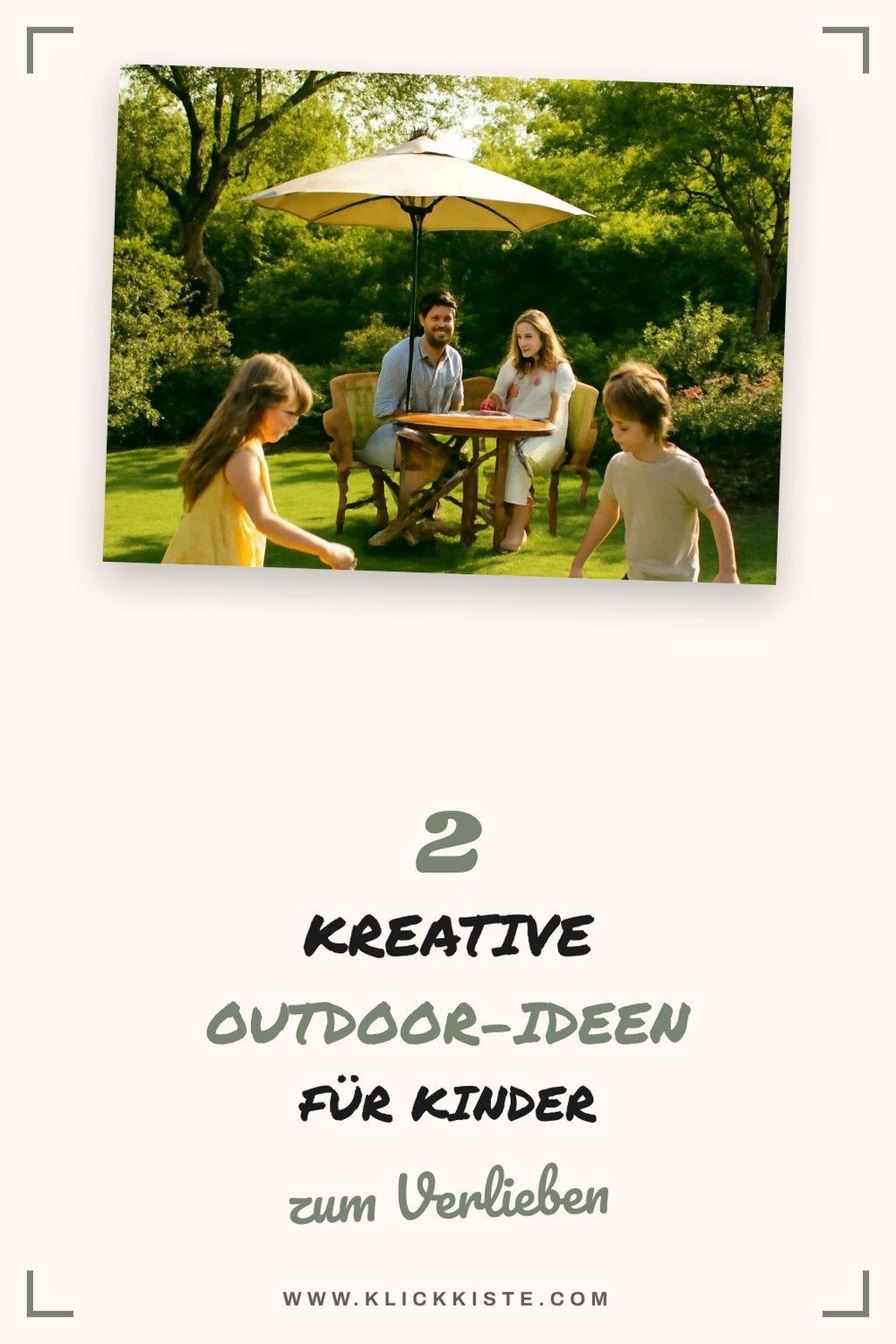 So förderst du die Kreativität deines Kindes im Freien