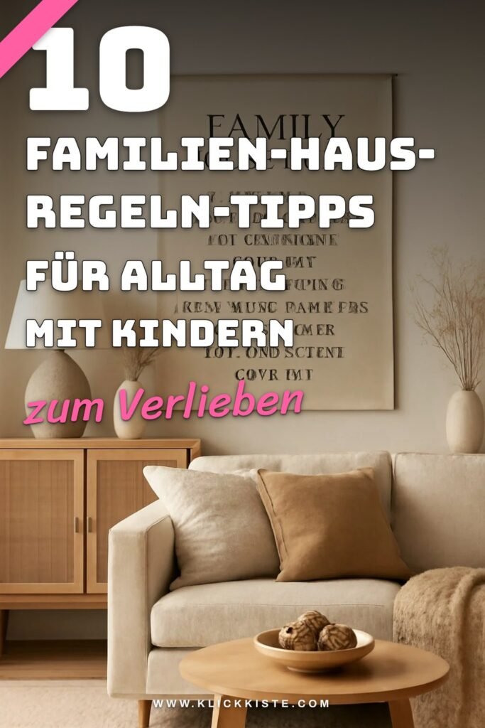 10 Familien-Haus-Regeln-Tipps für Alltag mit Kindern