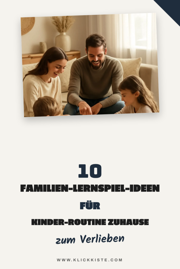 10 Familien-Lernspiel-Ideen für Kinder-Routine zuhause