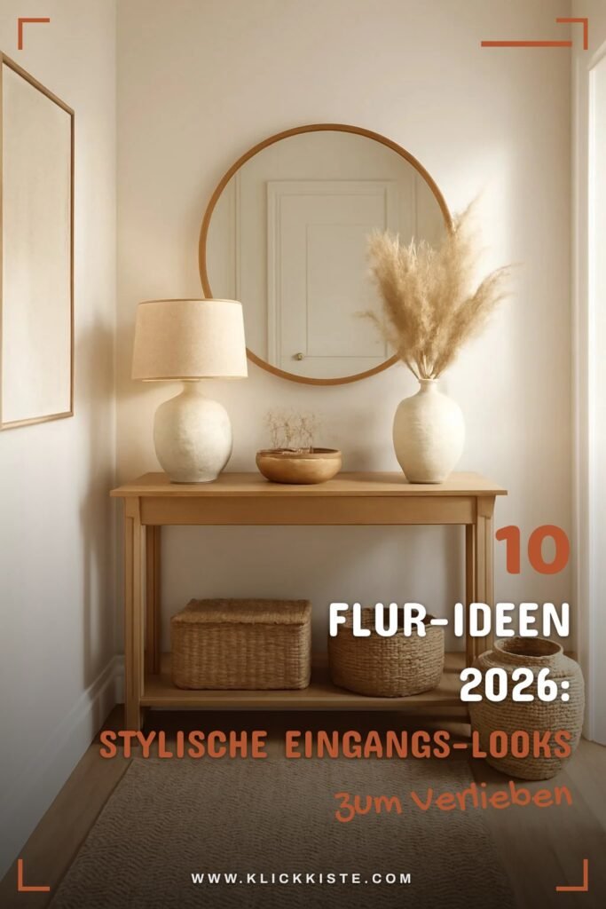 10 Flur-Ideen 2026: Stylische Eingangs-Looks